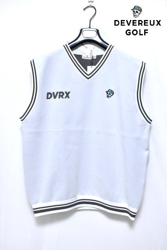 DEVEREUX GOLF DVRX ニットベスト デヴァローゴルフ 定価2万4750円】新品 DEVEREUX GOLF 18G Essential DVRX Knit Vest M