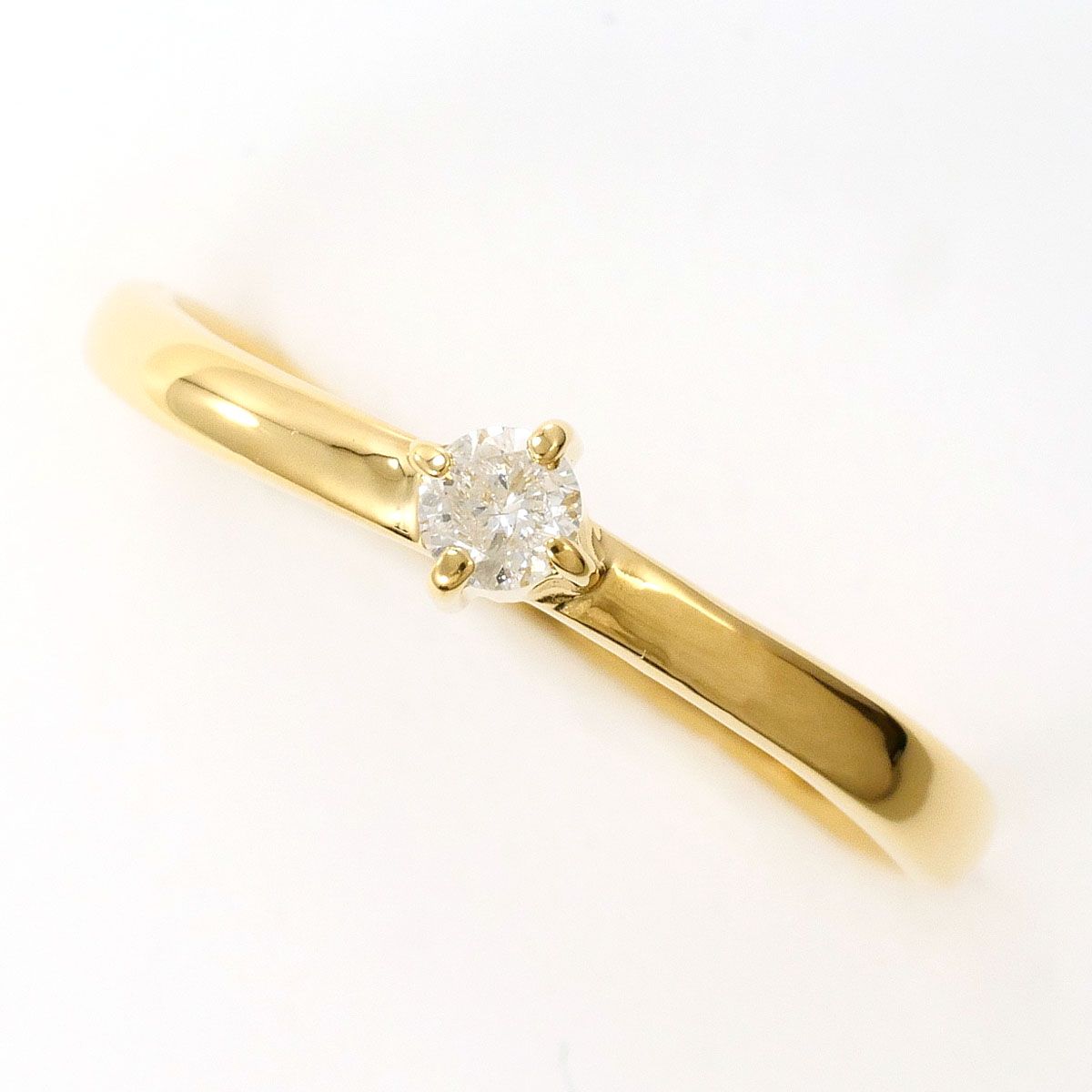K18YG リング・指輪 13号 ダイヤモンド 0.10ct 総重量約1.1g - メルカリ