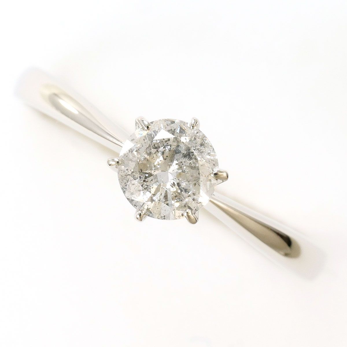 PT900/プラチナ リング・指輪 11.5号 ダイヤモンド 0.395ct 総重量約 