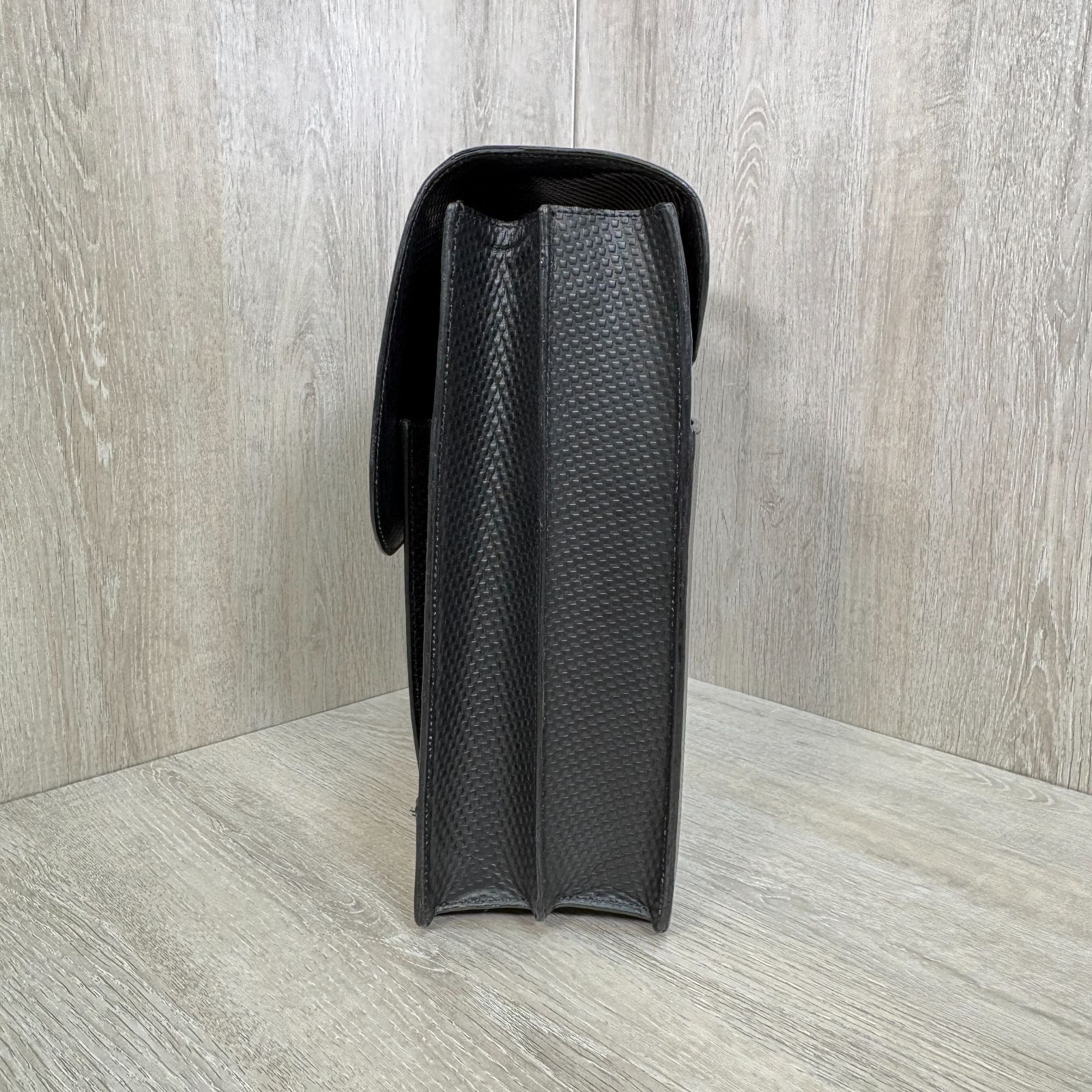 dunhill ダンヒル レザー アタッシュケース ブラック 鍵付き ビジネス 