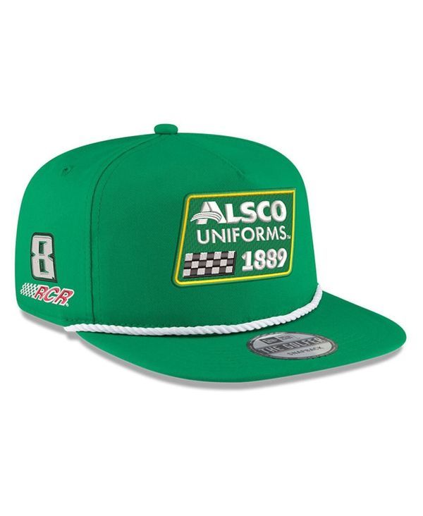 ニューエラ メンズ アクセサリー 帽子 New Era Mens Kelly Green Kyle Busch Alsco Uniforms Golfer Snapback Adjustable Hat Kelly Green グリーン