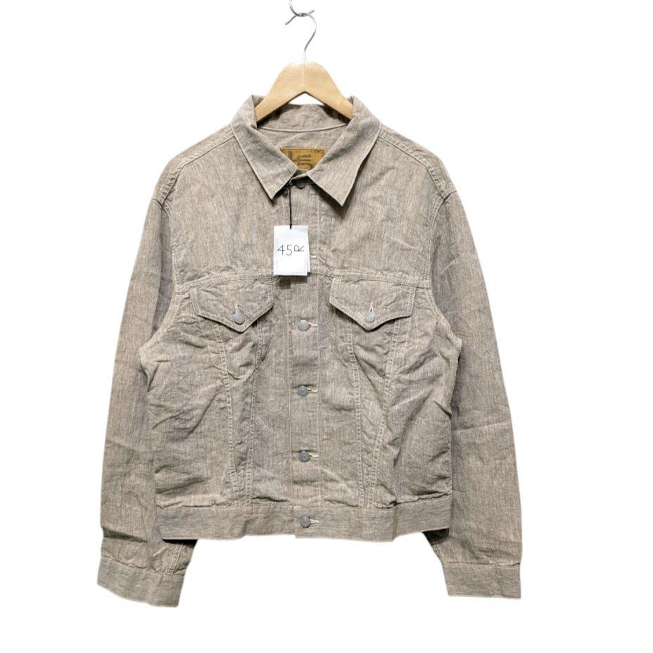 未使用品 45rpm リネンの908空比子比女ジャン トラッカージャケット