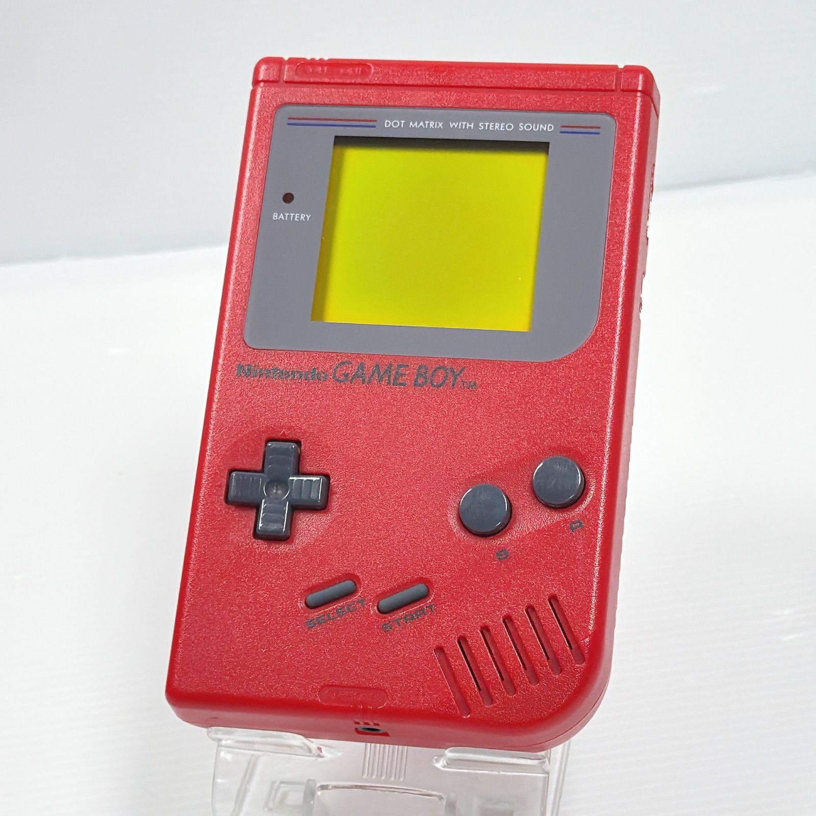 美品 ゲームボーイブロス レッド ポケットモンスター 赤 付き 初代