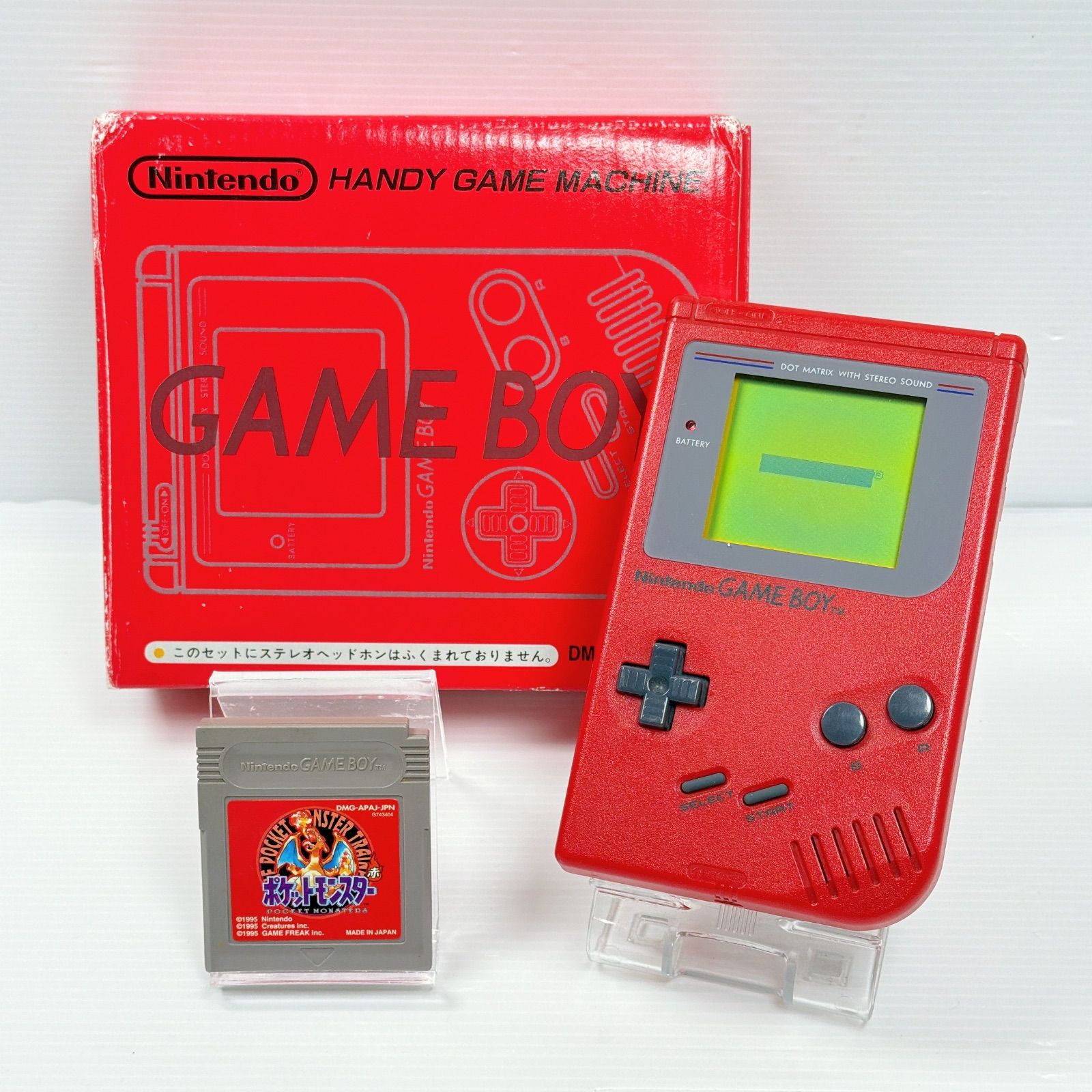 【美品】ゲームボーイポケットモンスター 赤 美品 ゲームボーイブロス レッド ポケットモンスター 赤 付き 初代