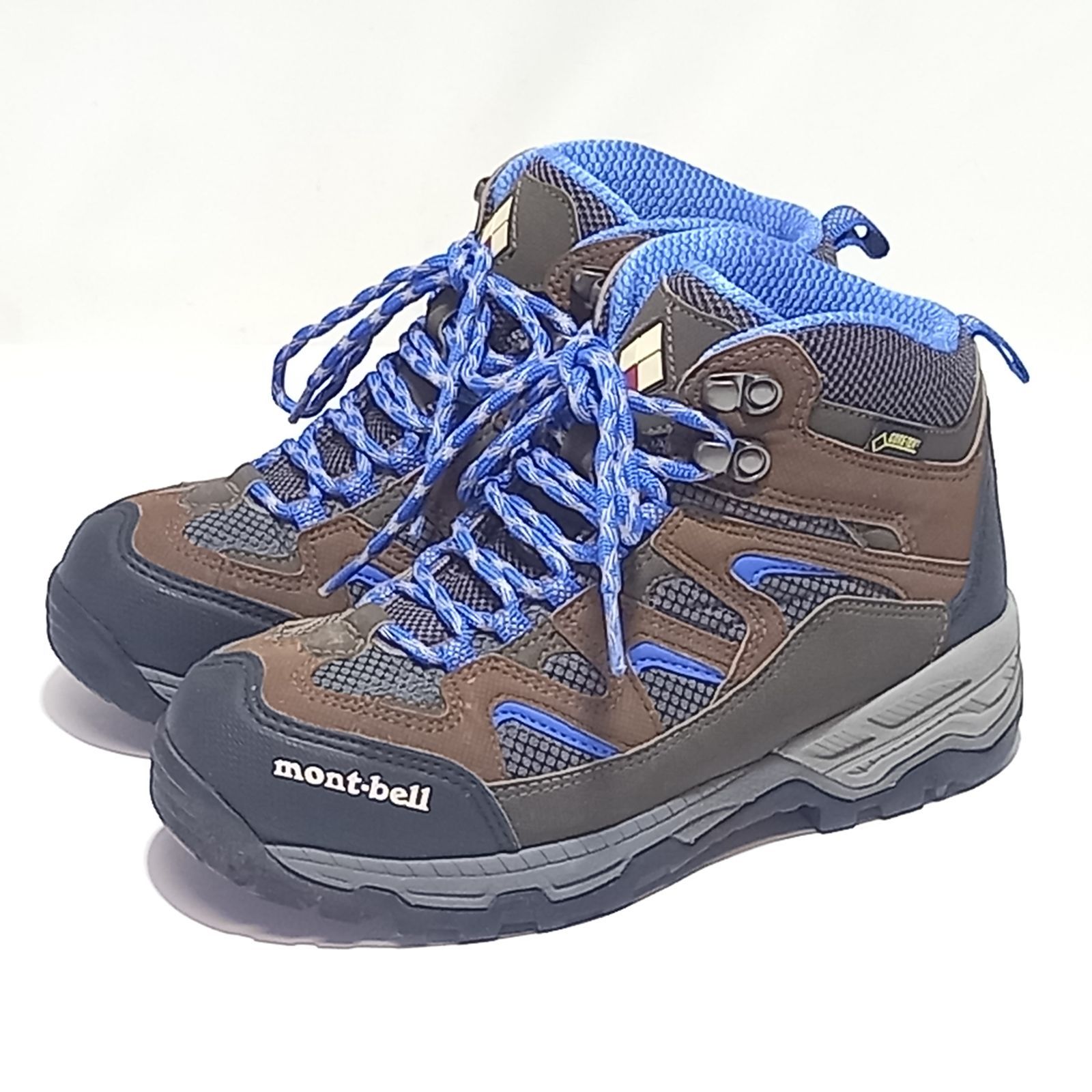 モンベル ゴアテックス トレッキングシューズ 登山靴 ブラウン 茶 23.5 