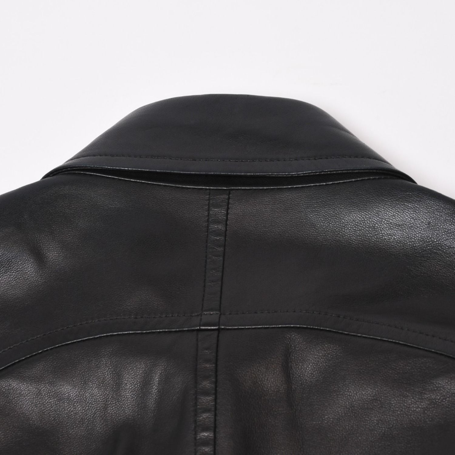 CHANEL シャネル 長袖レザーシャツ P28790C00009 サイズ38 ラムスキン ココマーク ブラック ヴィンテージ 美品 中古 4b013848 CHANEL シャネル 長袖レザーシャツ P28790C00009 サイズ38 ラムスキン