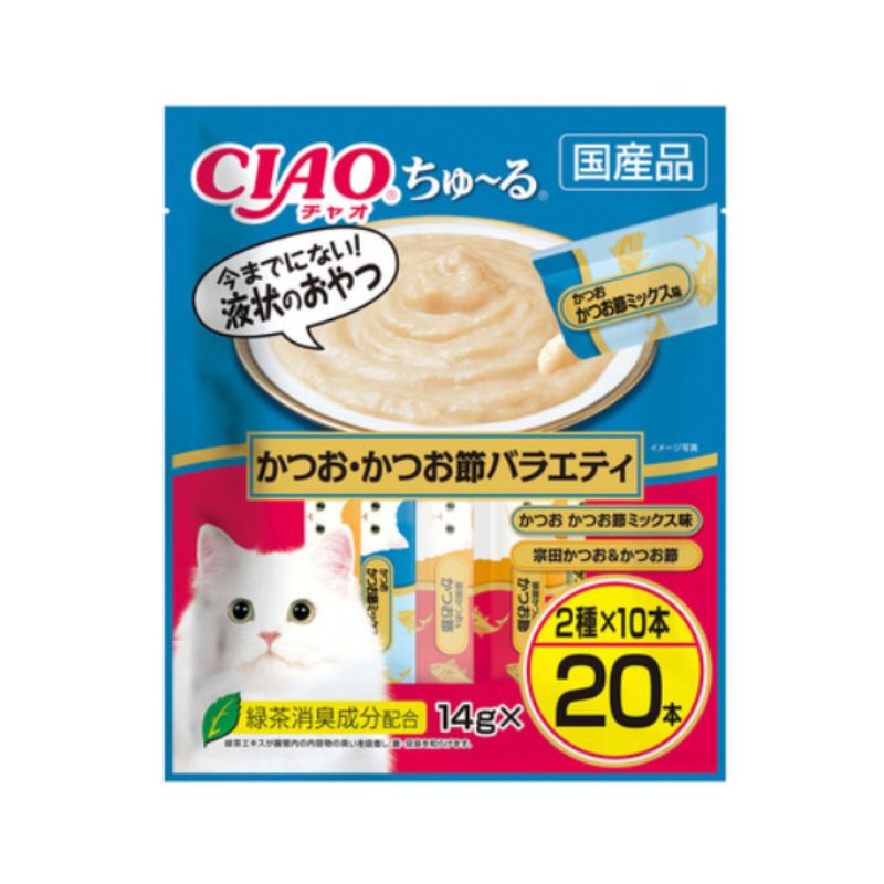CIAO ちゅ～る かつお かつお節バラエティ 14g×20本入り 16袋セット