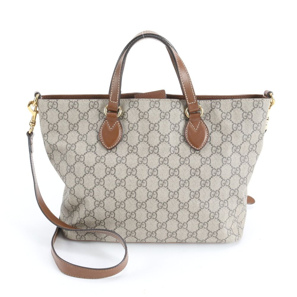 美品 GUCCI グッチ バンブー 2WAY ショルダーバッグ ハンドバッグ 
