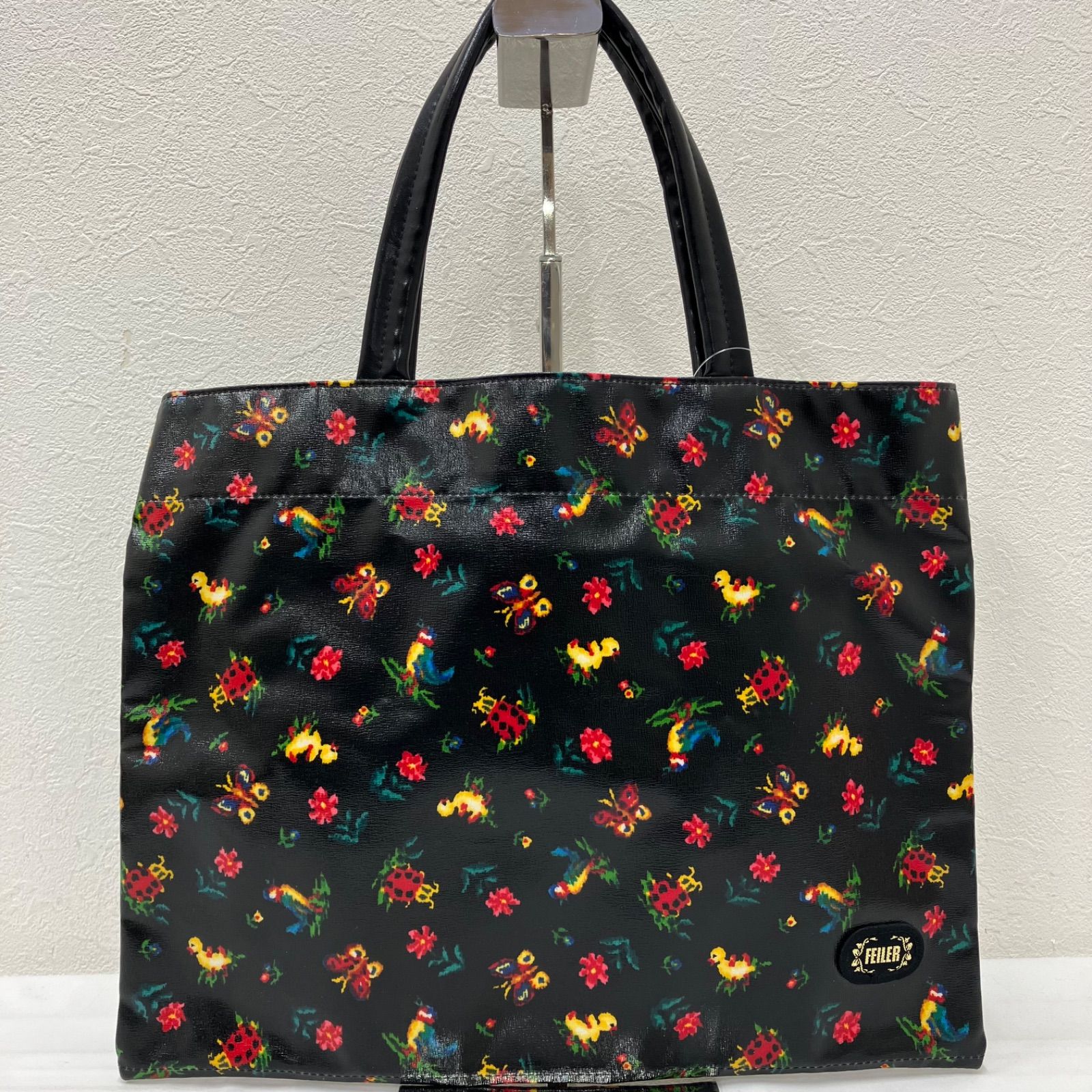 741 良品 FEILER フェイラー トートバッグ ハイジ てんとう虫 蝶々 花 