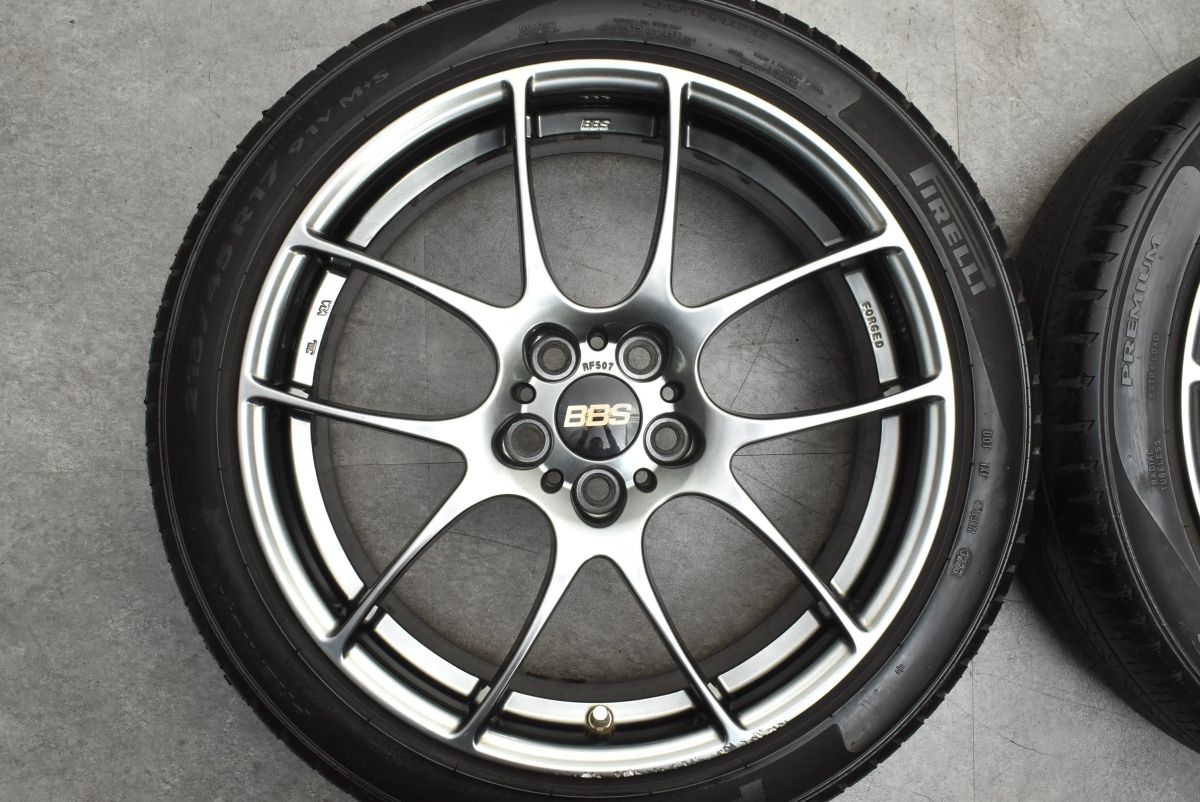 鍛造 人気】BBS RF507 17in 7J +48 PCD100 ダイヤモンドブラック 