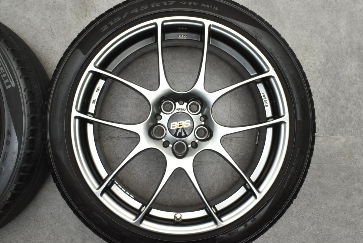 鍛造 人気】BBS RF507 17in 7J +48 PCD100 ダイヤモンドブラック 