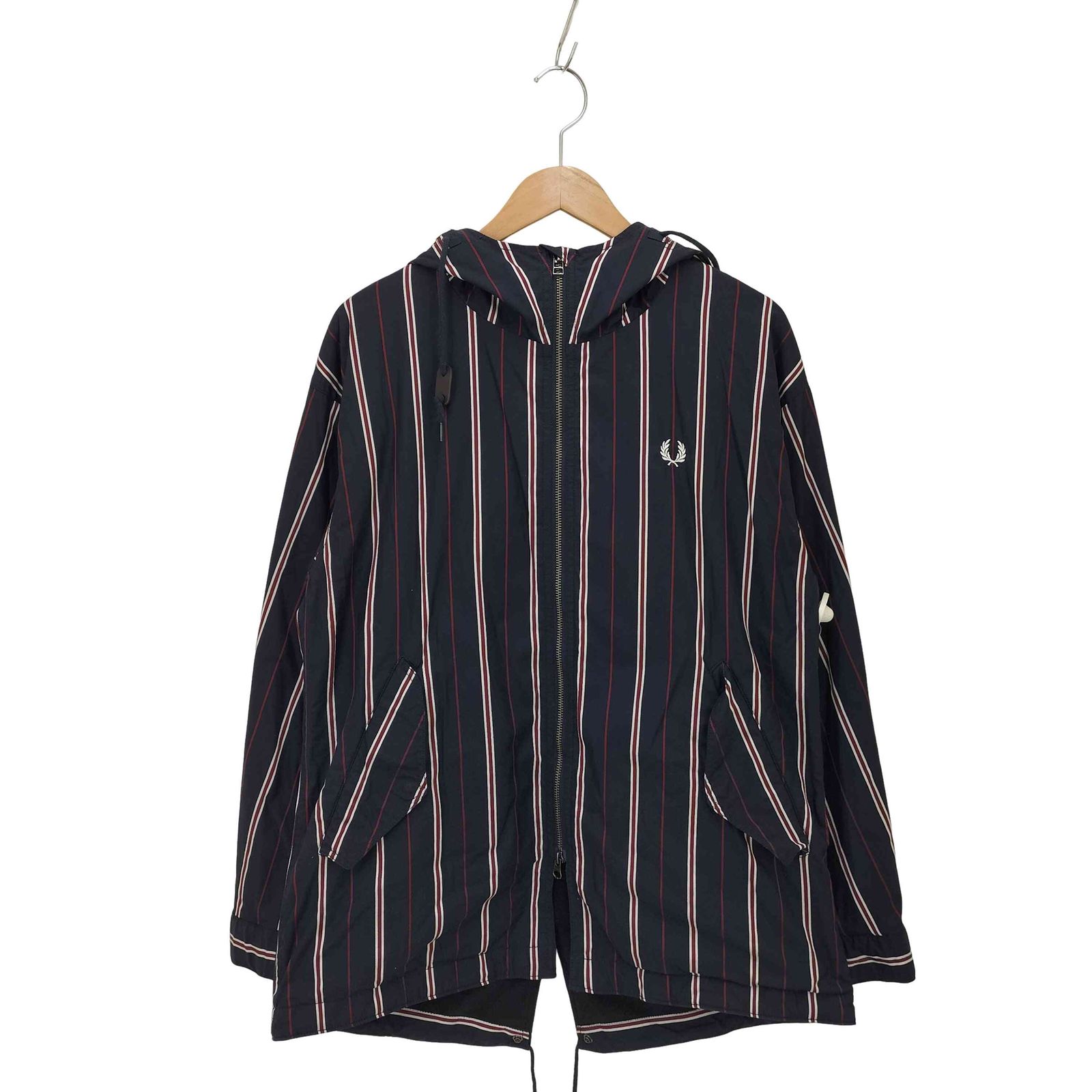 フレッドペリー FRED PERRY ストライプ フィッシュテール モッズコート 
