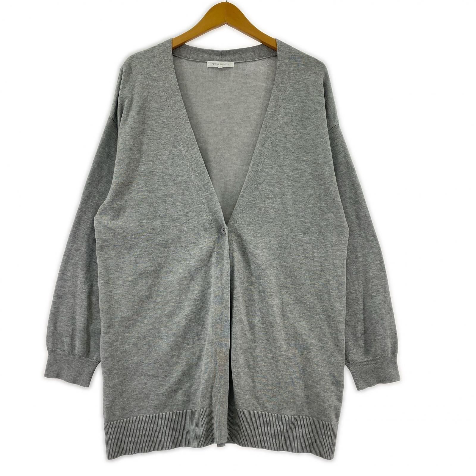 THE SHOP TK ザ ショップ ティーケー Vネックカーディガン sizeL 