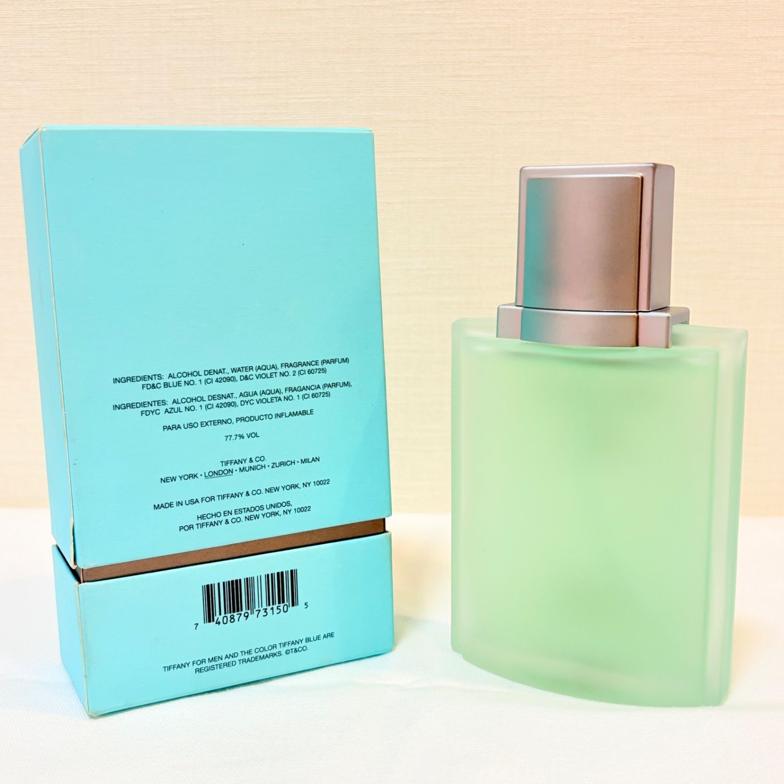 新品未使用 TIFFANY FOR MEN SPORT eau de cologne ATOMISEUR
