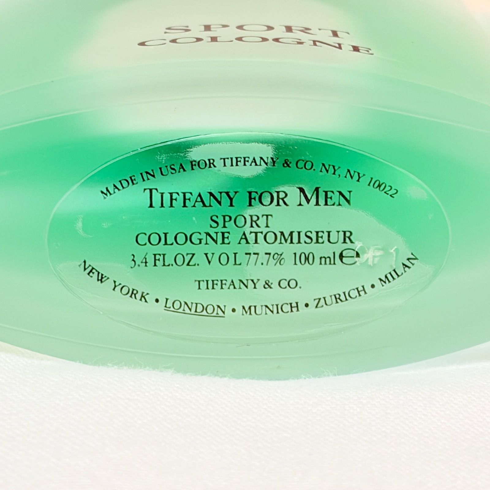 新品未使用 TIFFANY FOR MEN SPORT eau de cologne ATOMISEUR