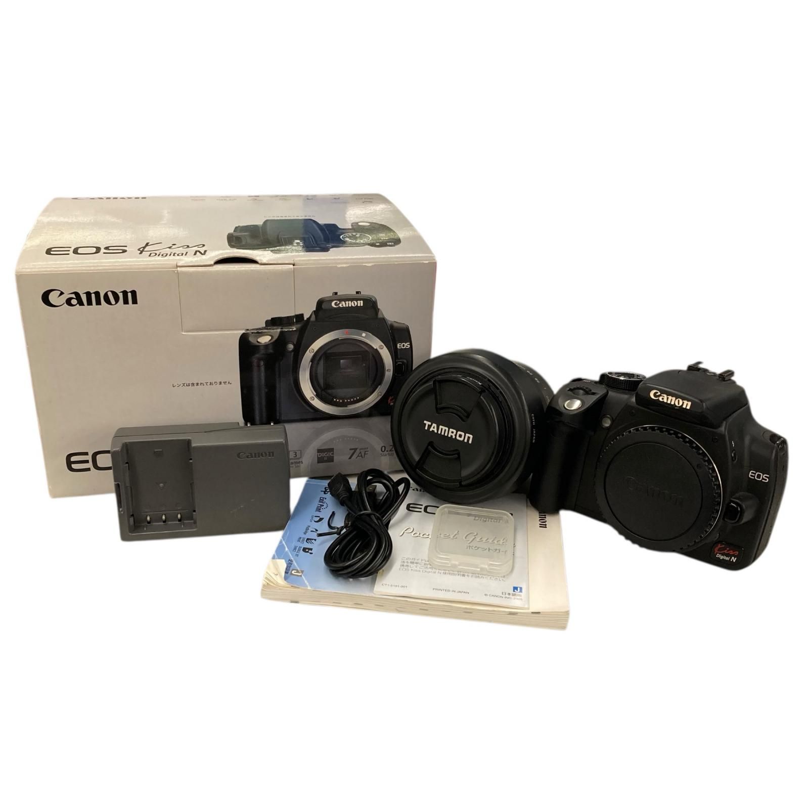 186001 작동 확인 캐논 캐논 SLR 카메라 및 렌즈 키스 블랙 EOS 디지털 N