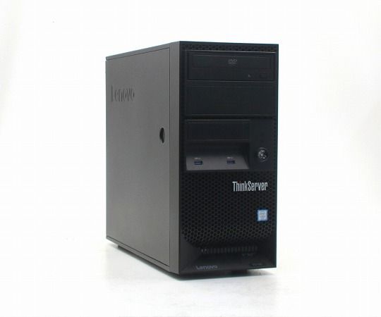 Lenovo ThinkServer TS150 Core i3-7100 3.9GHz 8GB 500GBx2台(SATA3.5インチ/RAID1構成) 中古