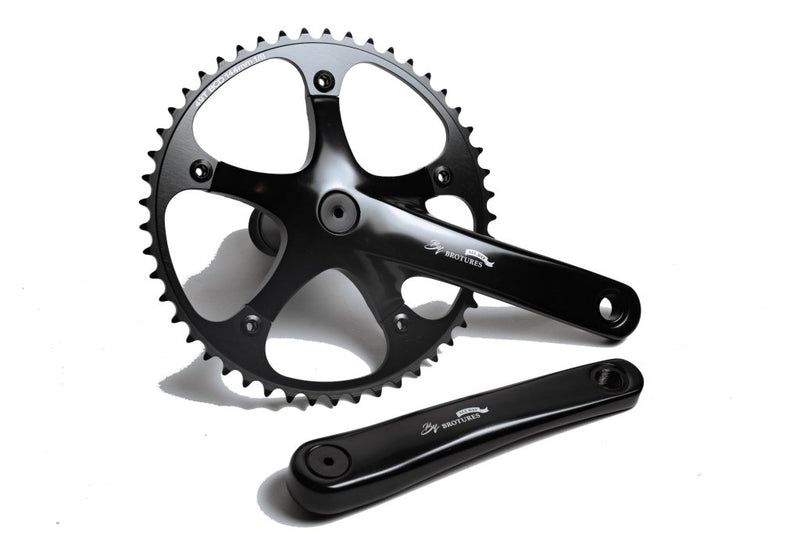 【最速発送】BROTURES ブローチャーズ All Day Crank Black 165mm/49T 【ピスト】【クランク】