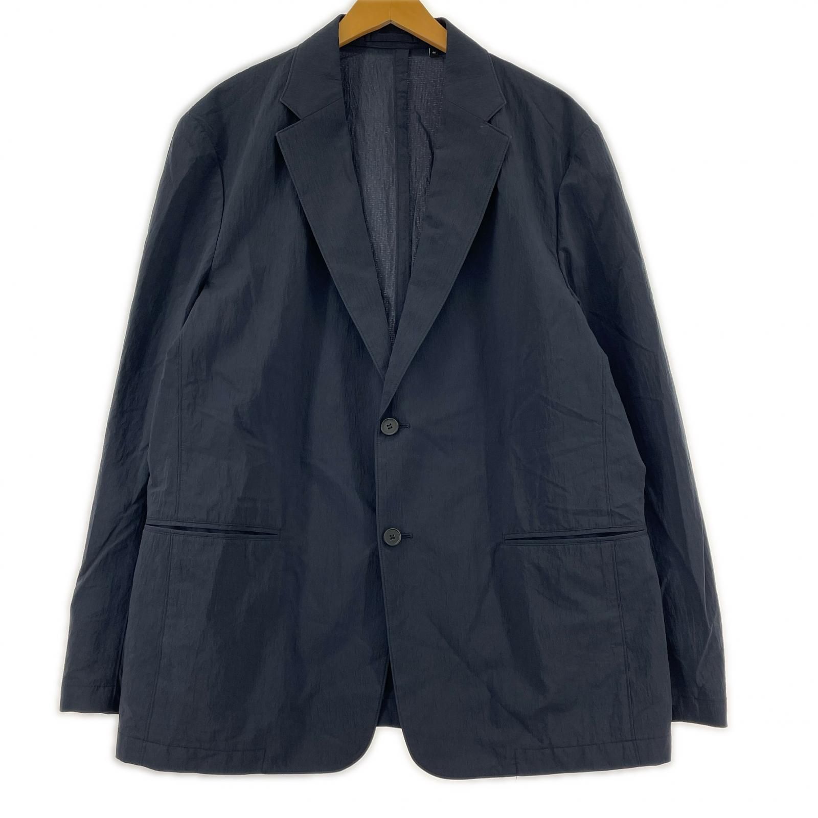 theory セオリー シアサッカーテーラードジャケット size44/ネイビー