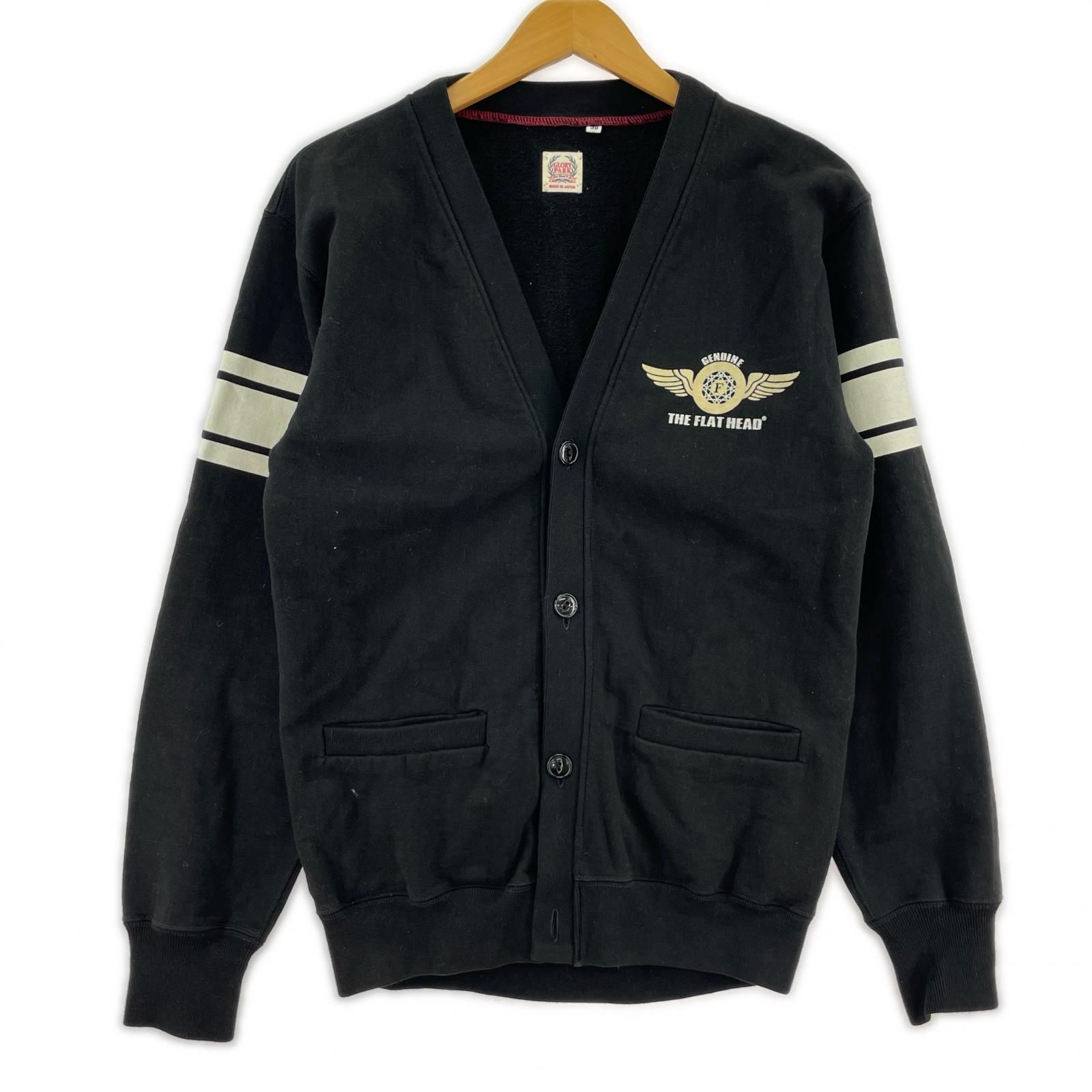 THE FLAT HEAD ザフラットヘッド Ⅴネックカーディガン size38 