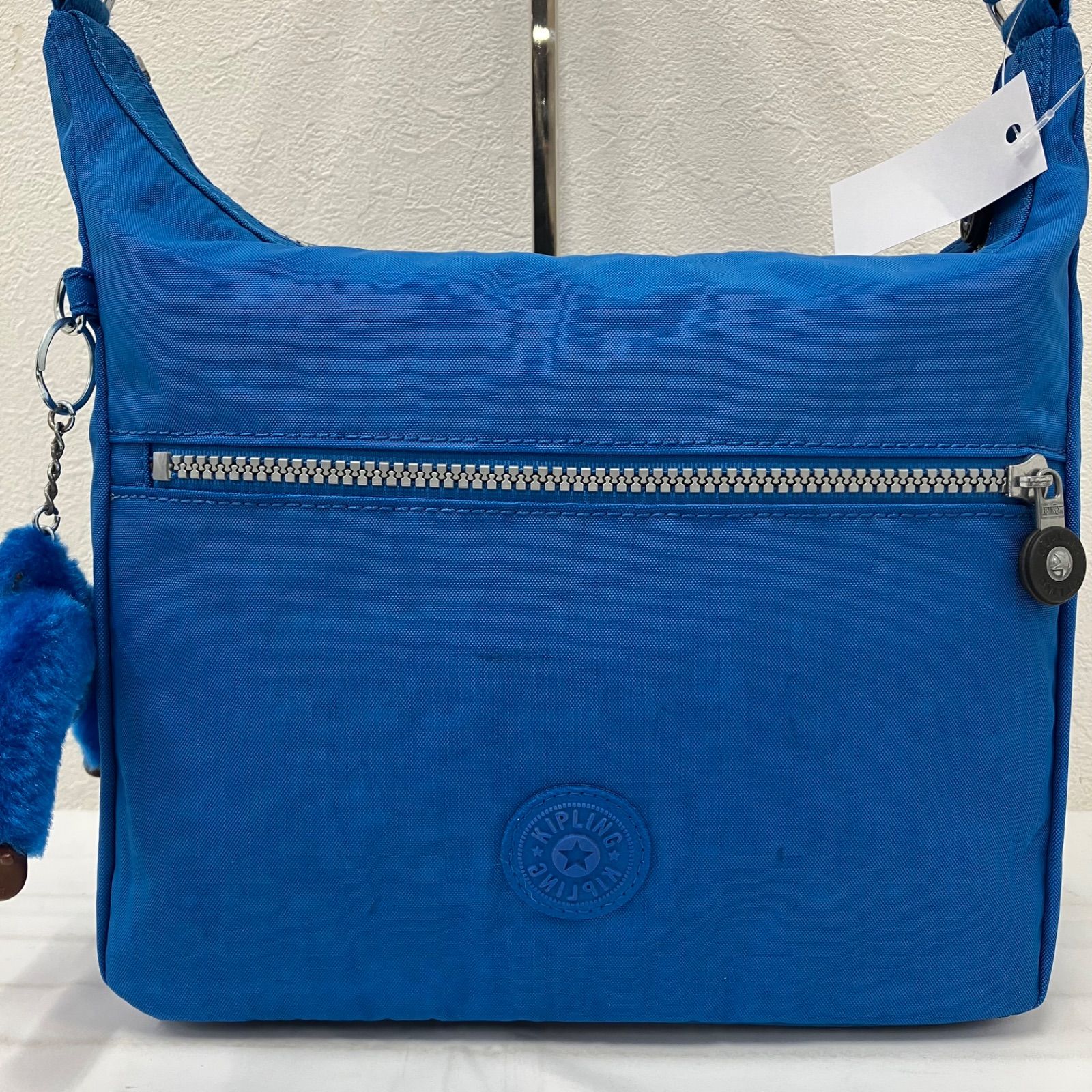 765 KIPLING キプリング ショルダーバッグ 斜めがけ 紐調節可能 ブルー 