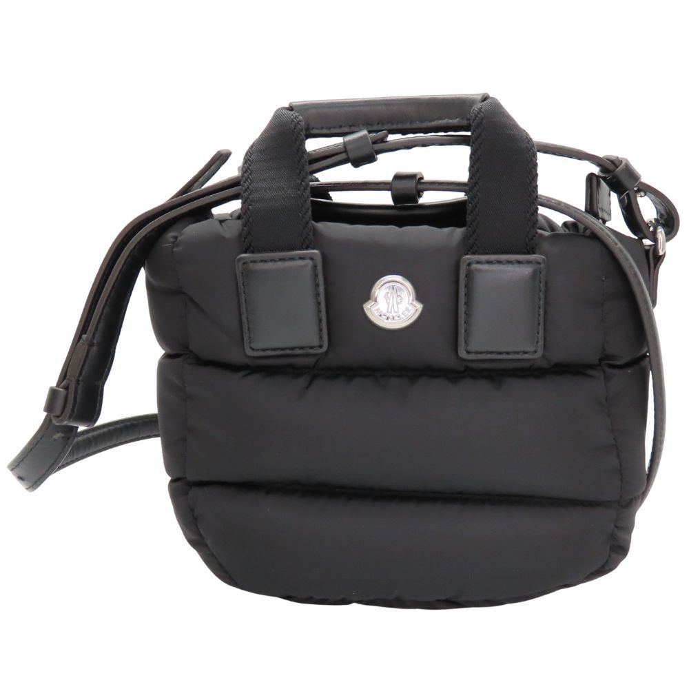 中古】MONCLER モンクレール ミニショルダーバッグ ブラック 型 
