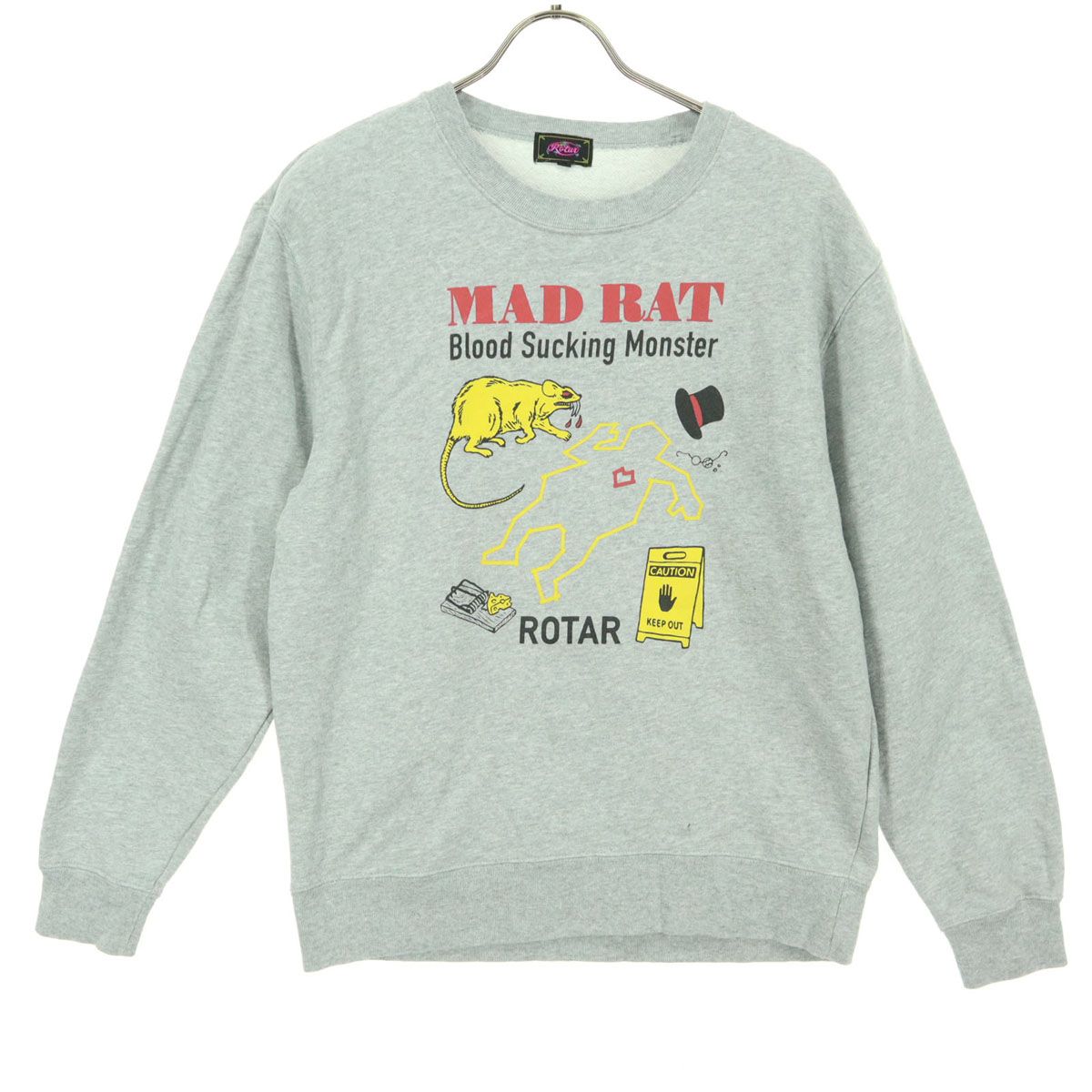 ROTAR ローター フロントプリント 長袖 スウェット トレーナー M 