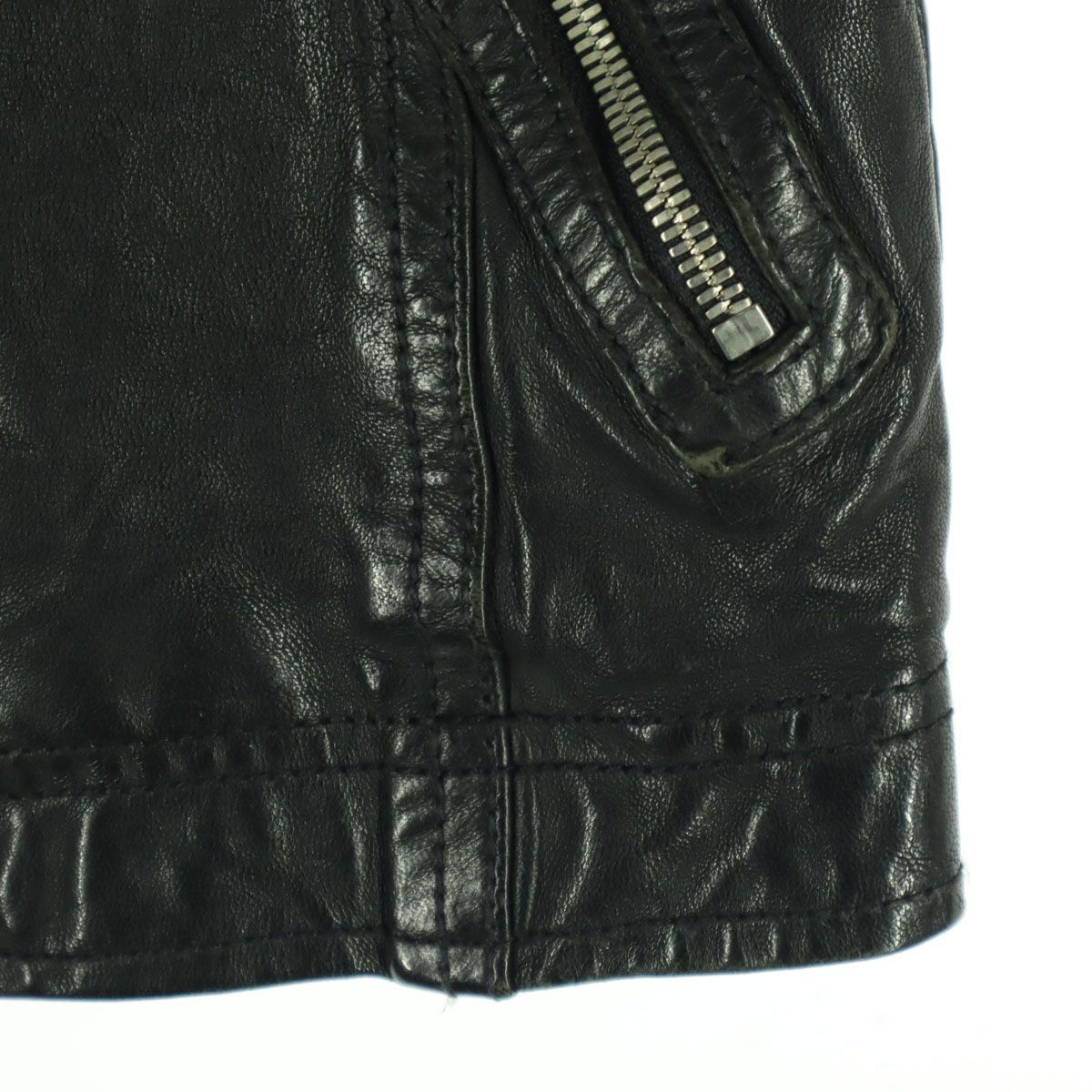 Cathy Jane キャシージェーン 長袖 レザー シングルライダース 