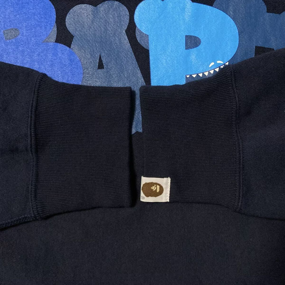 ☆激レア☆ KAWS × BAPE LOGO 長袖スウェット Sサイズ ネイビー a