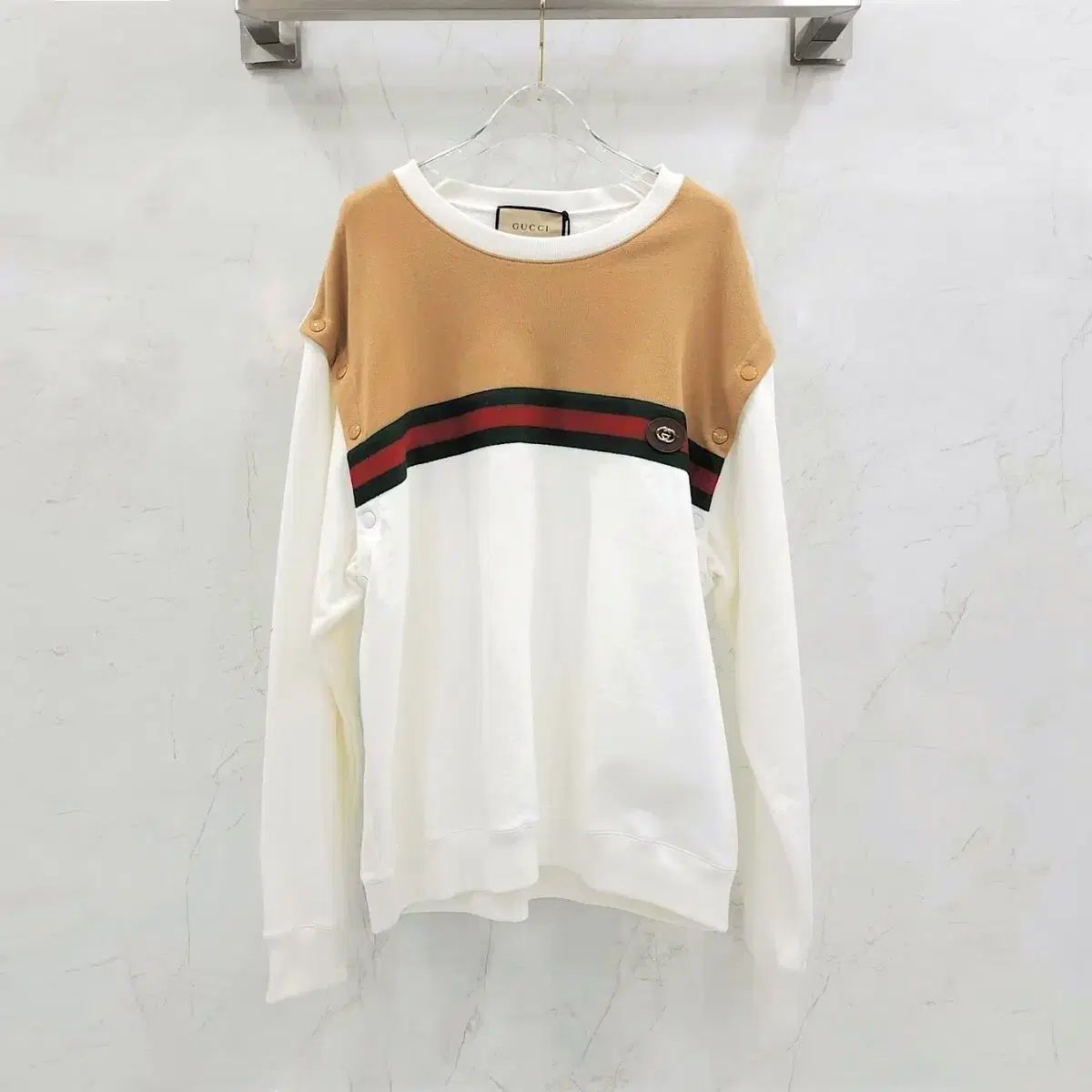 GUCCI GUCCI グッチ シェリーライン ラベル付き スウェット パーカー