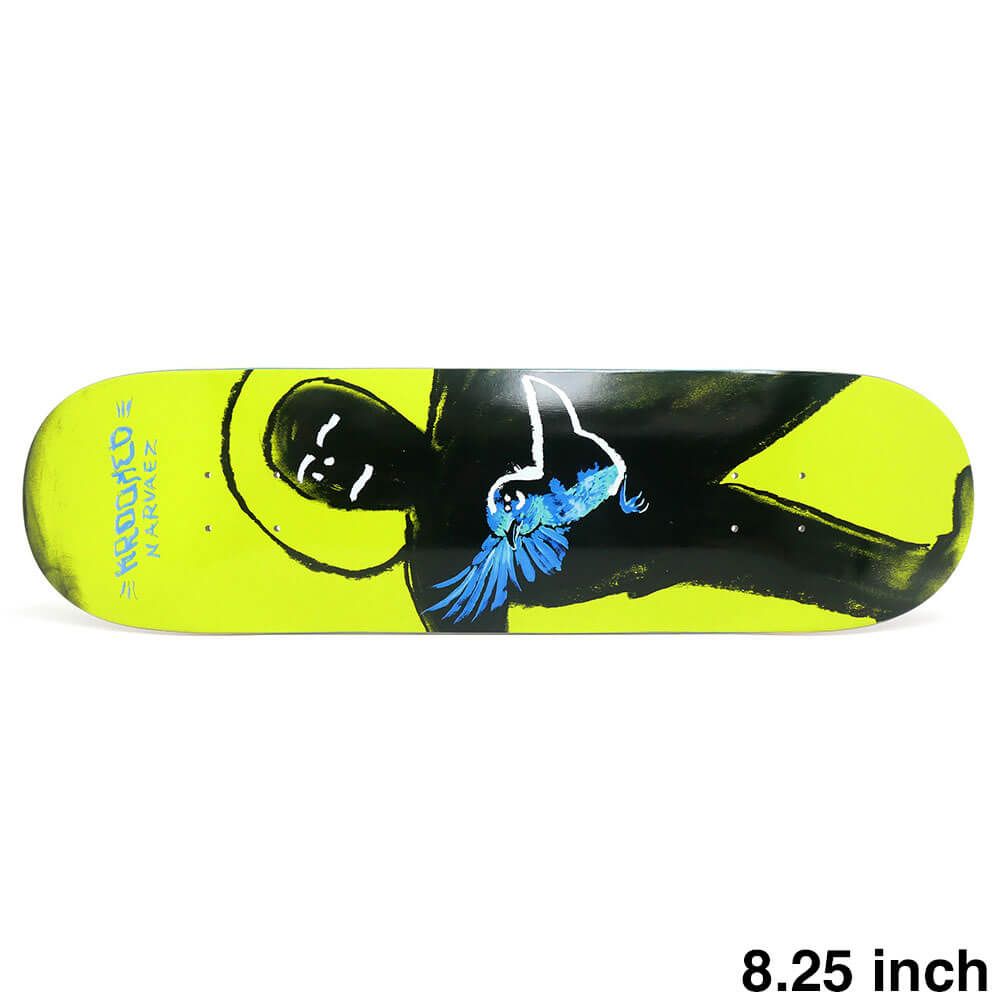 KROOKED DECK クルキッド デッキ SAM NARVAEZ BLUE BIRD 8.25 TRUE FIT