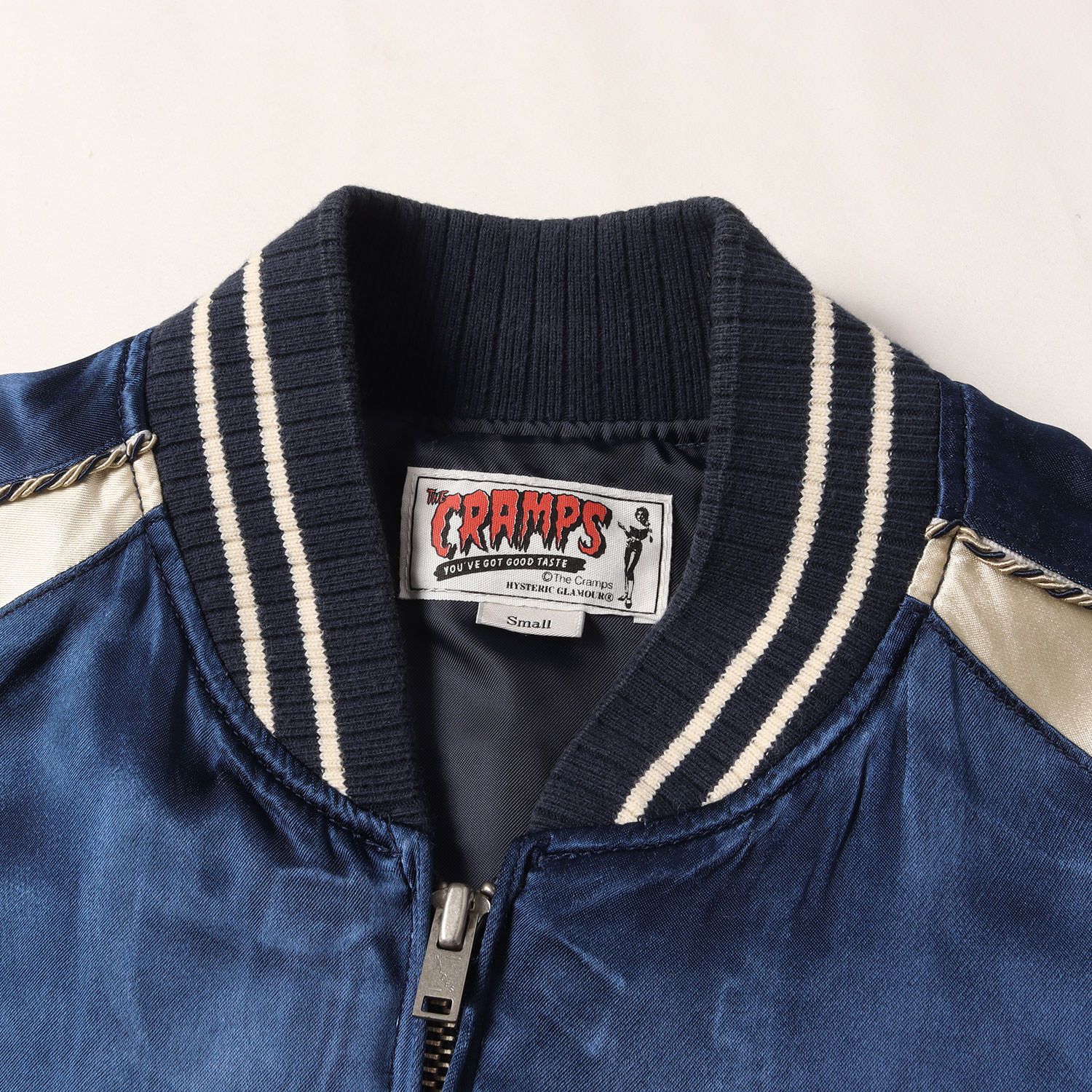 HYSTERIC GLAMOUR ヒステリックグラマー スカジャン ブルー サイズ:S