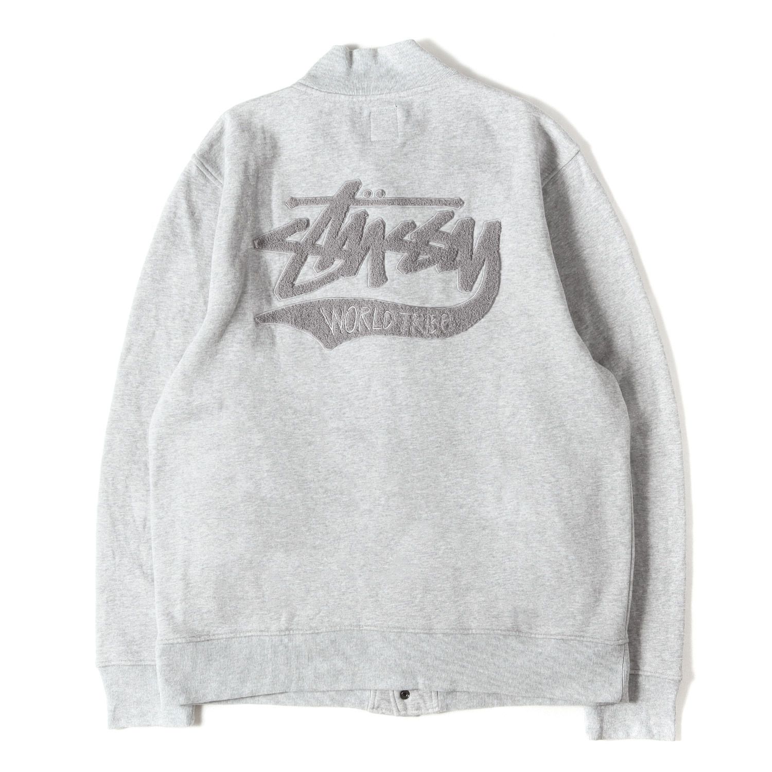 STUSSY ステューシー ジャケット ヘザーグレー サイズ:XL | シェニール