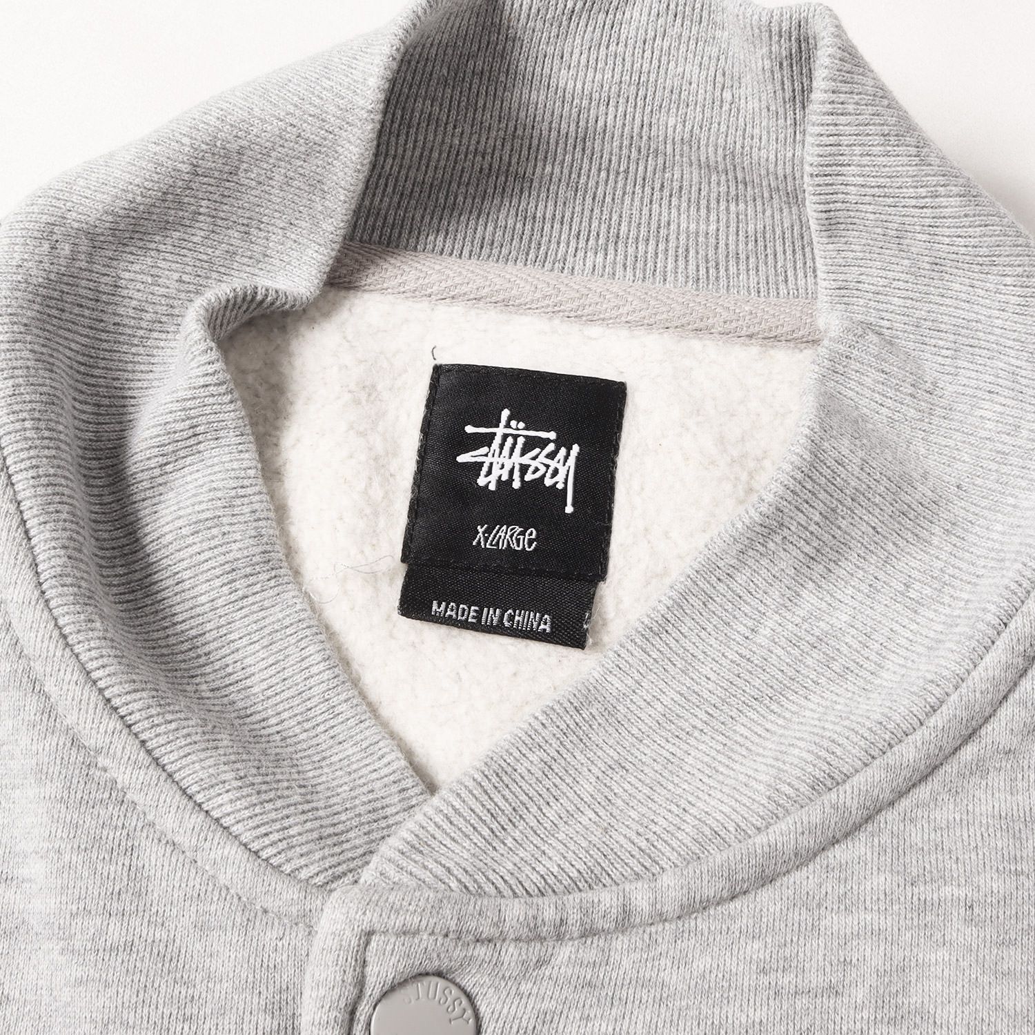STUSSY ステューシー ジャケット ヘザーグレー サイズ:XL | シェニール