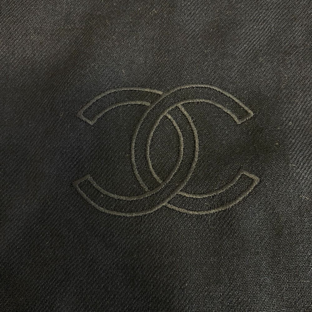 CHANEL シャネル マフラー ショール カシミヤ ストール ネイビー