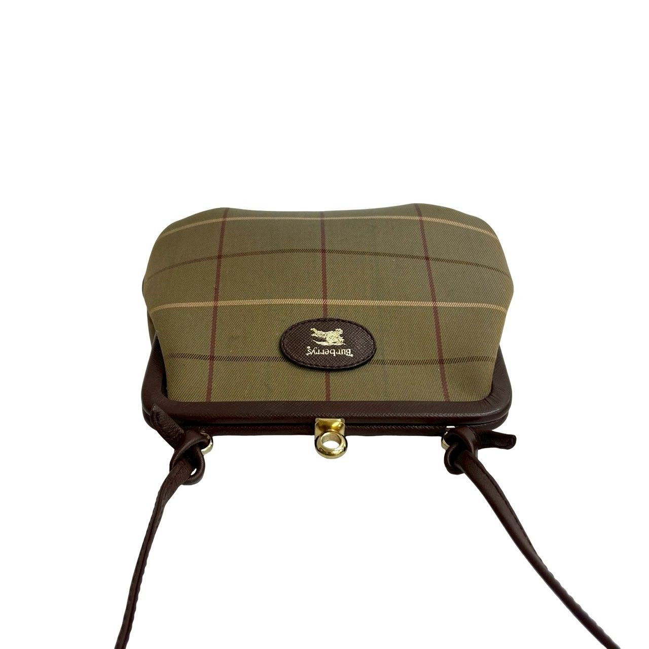 極 美品 BURBERRYS バーバリーズ チェック 柄 シャドーホース ロゴ 