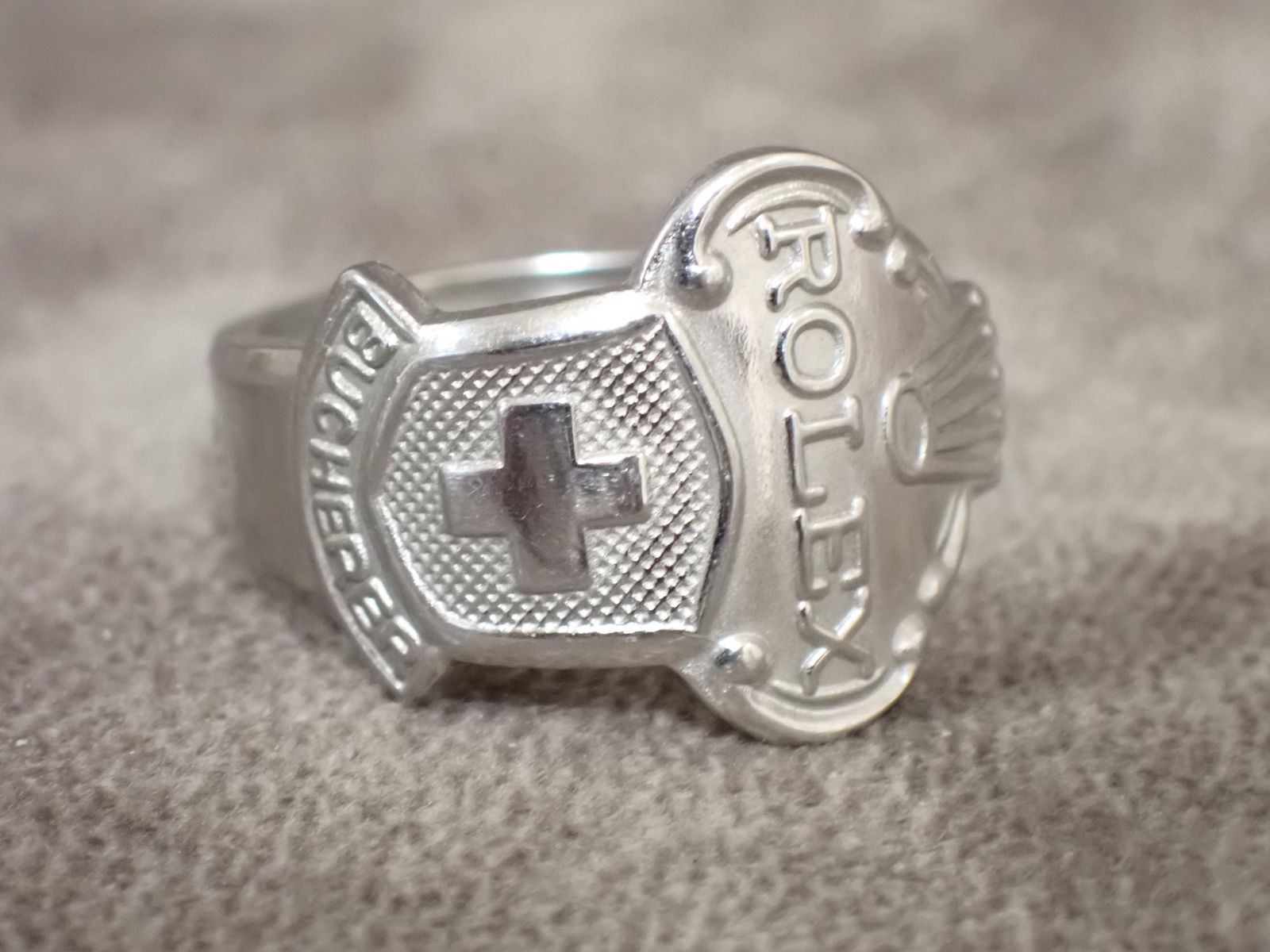 希少・美品】ROLEX ロレックス クラウン ロゴ リング 20号 シルバー 