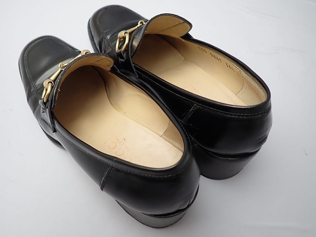 GUCCI グッチ ホースビット レディース パンプス 34.5 ブラック 中古B