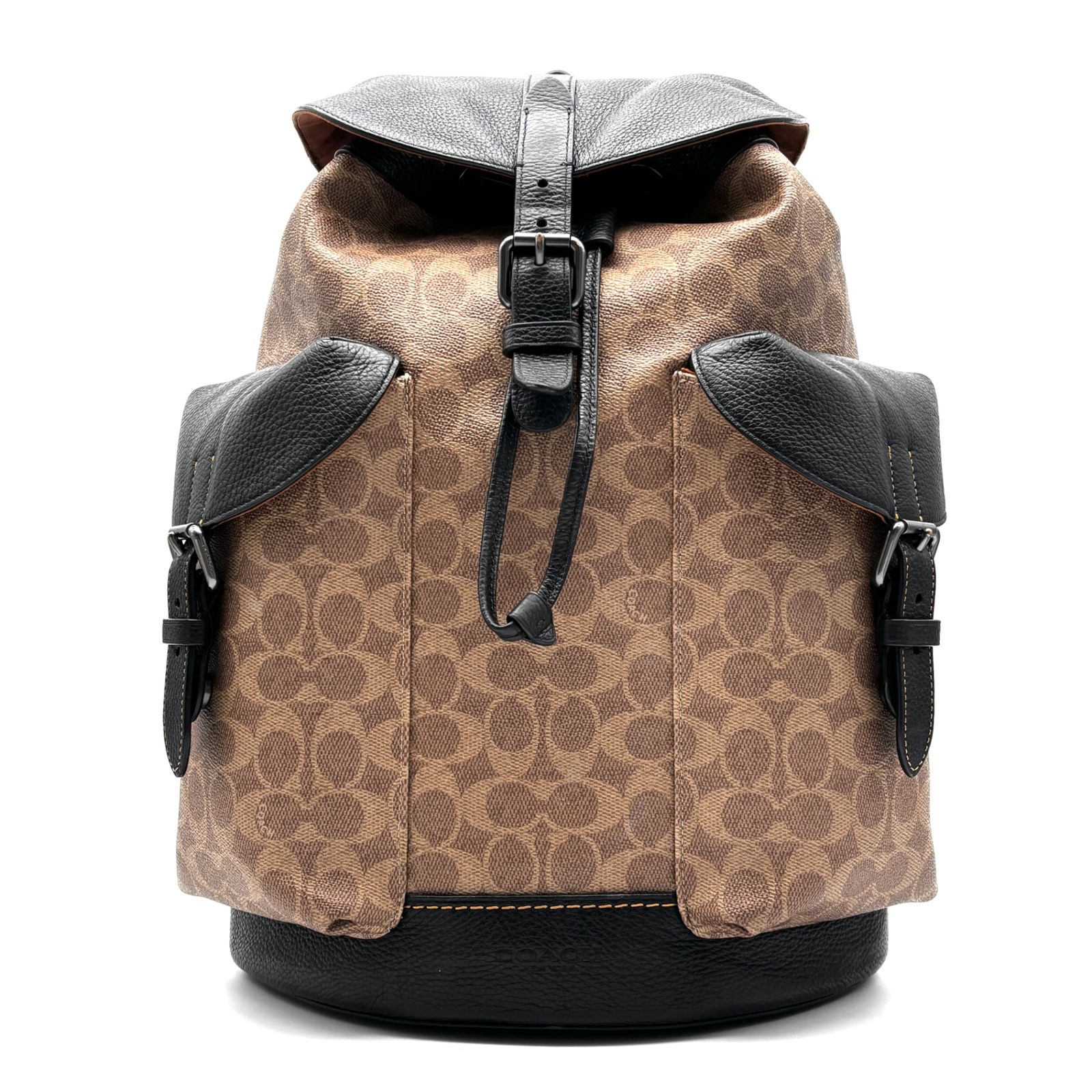 未使用に近い COACH コーチ ワーナー バックパック シグネチャー 