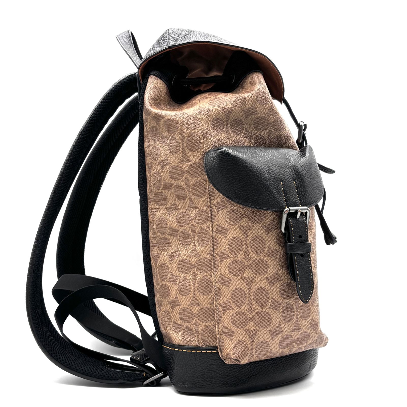 未使用に近い COACH コーチ ワーナー バックパック シグネチャー 