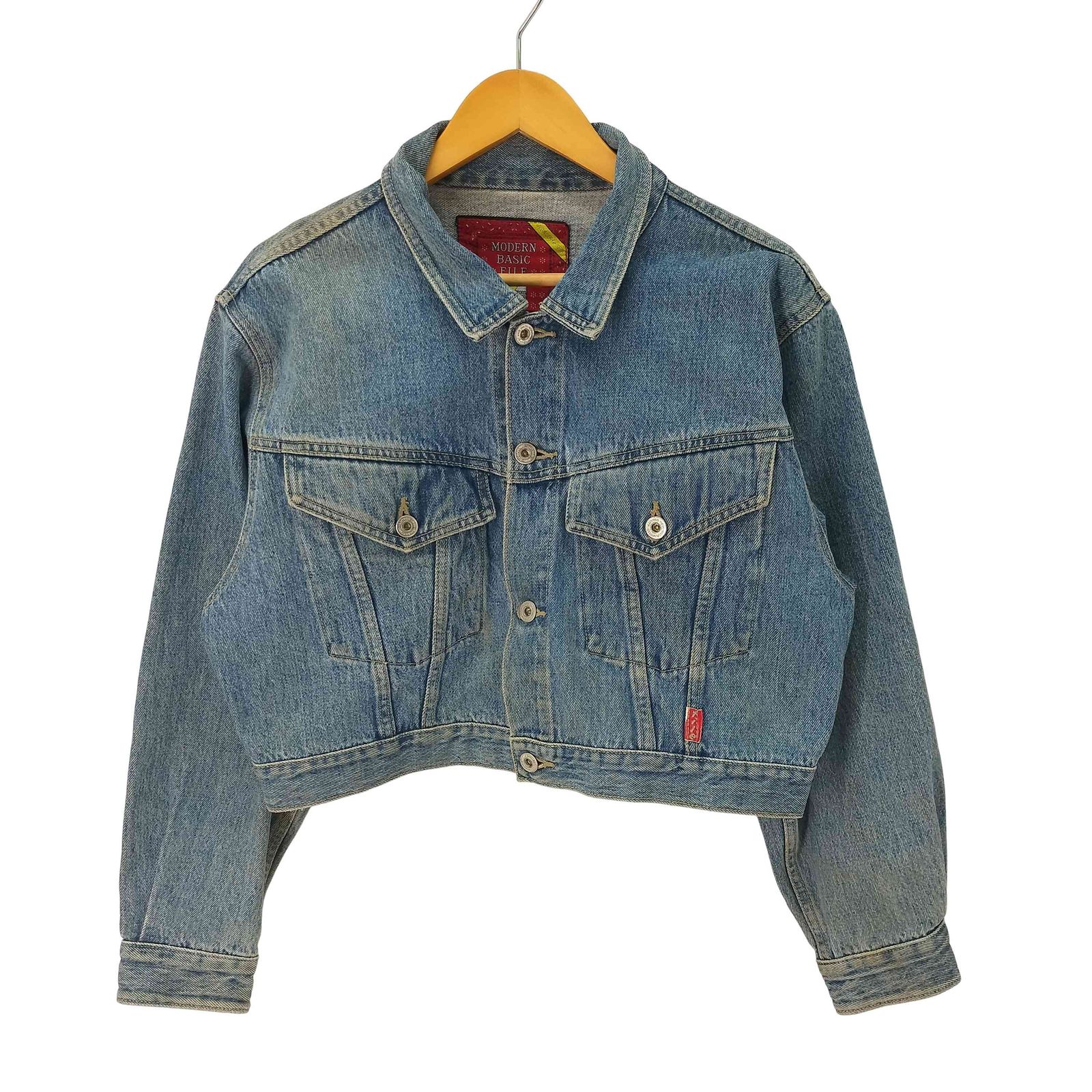 ユーズドフルギ USED古着 Modern Basic File Crop Jacket デニム 