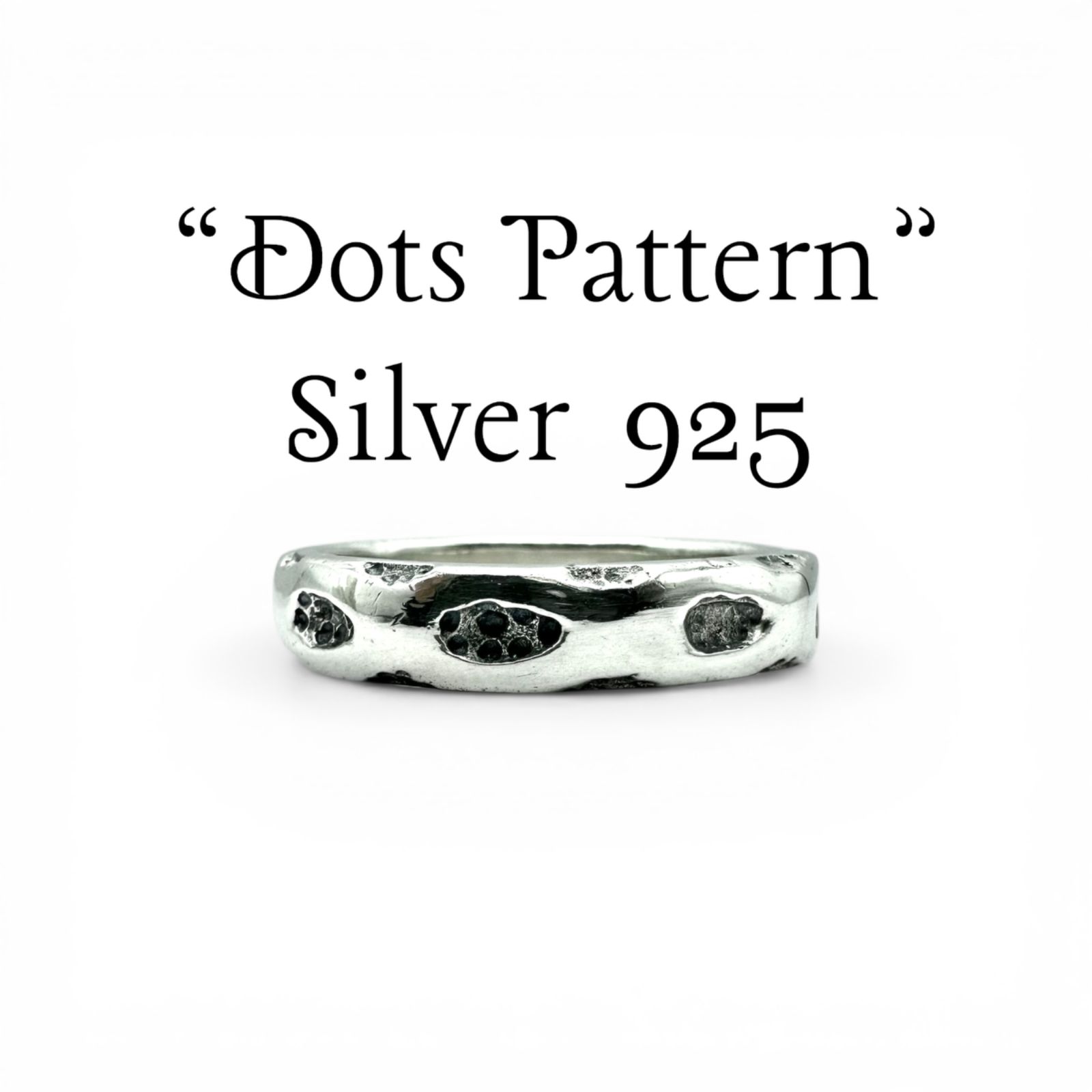 ドットデザイン】ユニーク Silver 925 刻印 90s Vintage Design Ring