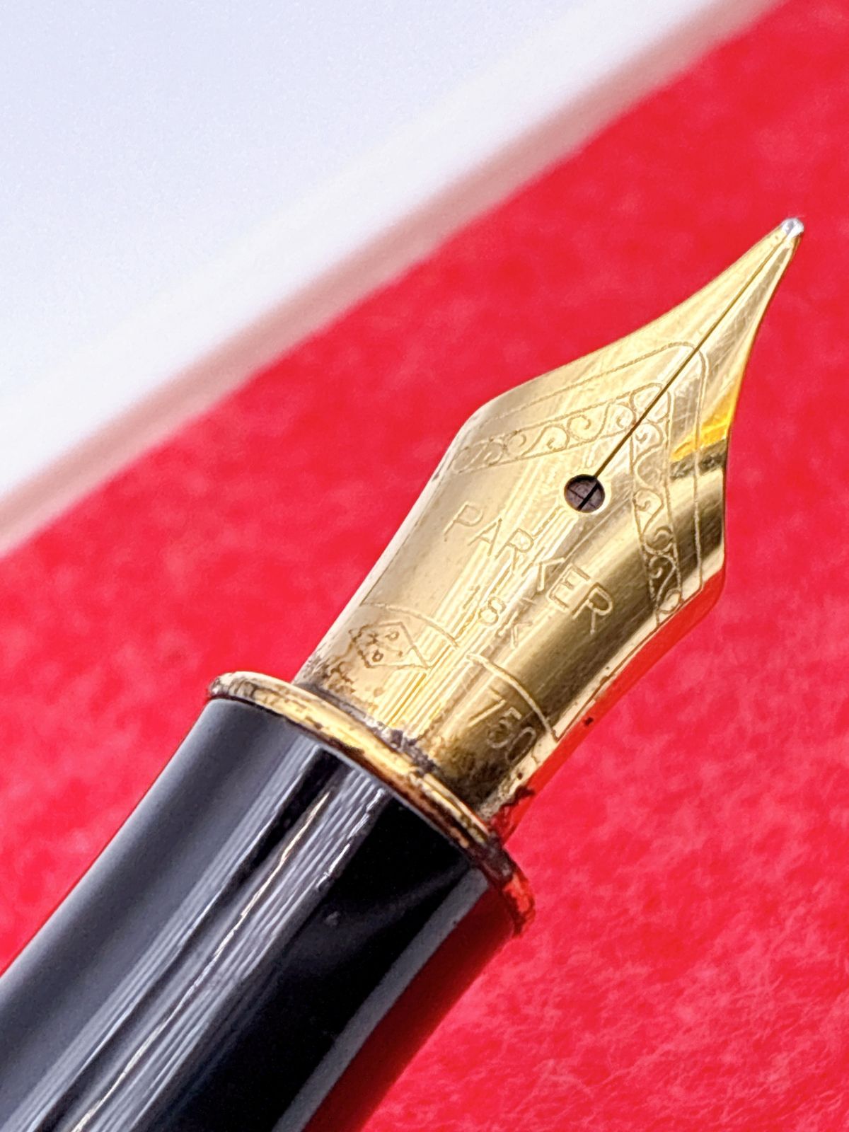 PARKER/パーカー SONNET/ソネット 万年筆 18K/750 ブラック/ゴールド ヴィンテージ SH486 PARKER/パーカー SONNET/ソネット 万年筆 18K/750 ブラック/ゴールド