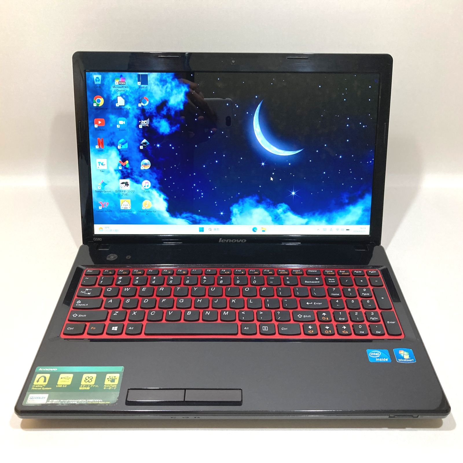 初心者✨快速・カメラ・DVD・大容量✨黒✨すぐ使えるノートパソコン◇T555-
