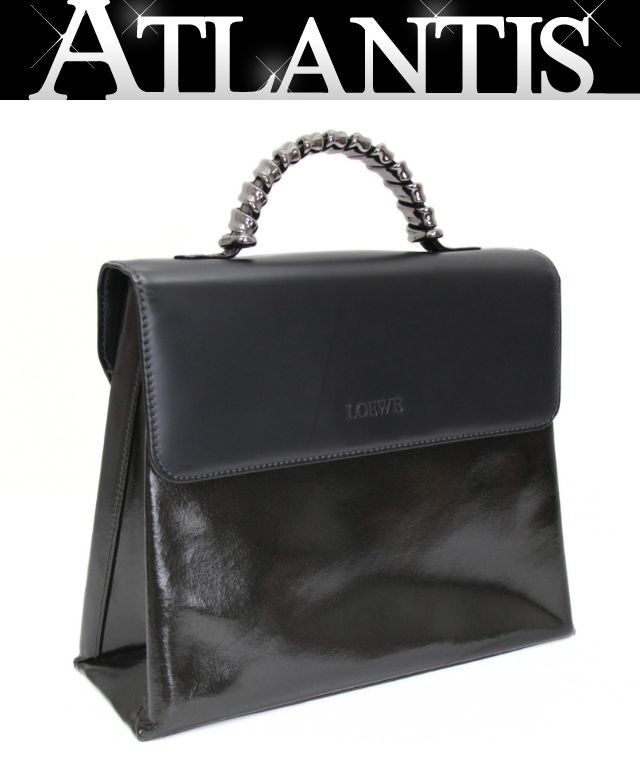 ロエベ LOEWE ヴィンテージ ベラスケス ハンドバッグ レザー 黒
