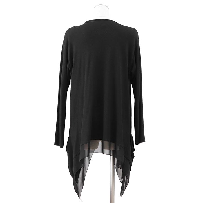 SALE【美品】FOXEY フォクシー ニットトップス サイズ不明 レディース NATURAL BY FOXEY ハイゲージジャージー レーヨン × ナイロン ストレッチ ブラック 黒 日本製 30828 SALE【美品】FOXEY フォクシー ニットトップス サイズ不明 レディース
