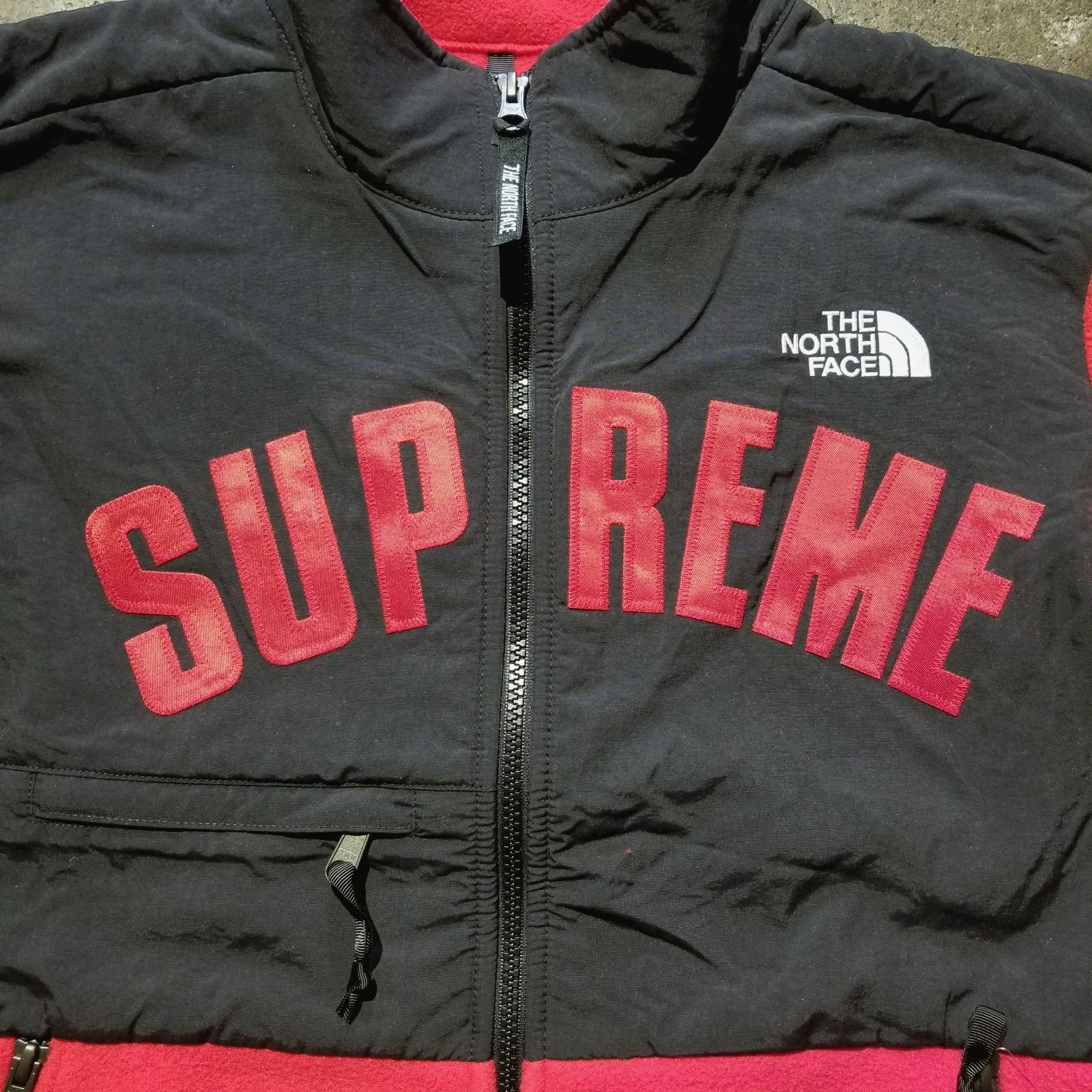Supreme 19ss × THE NORTH FECE Arc Logo Denali Fleece Jacket S 