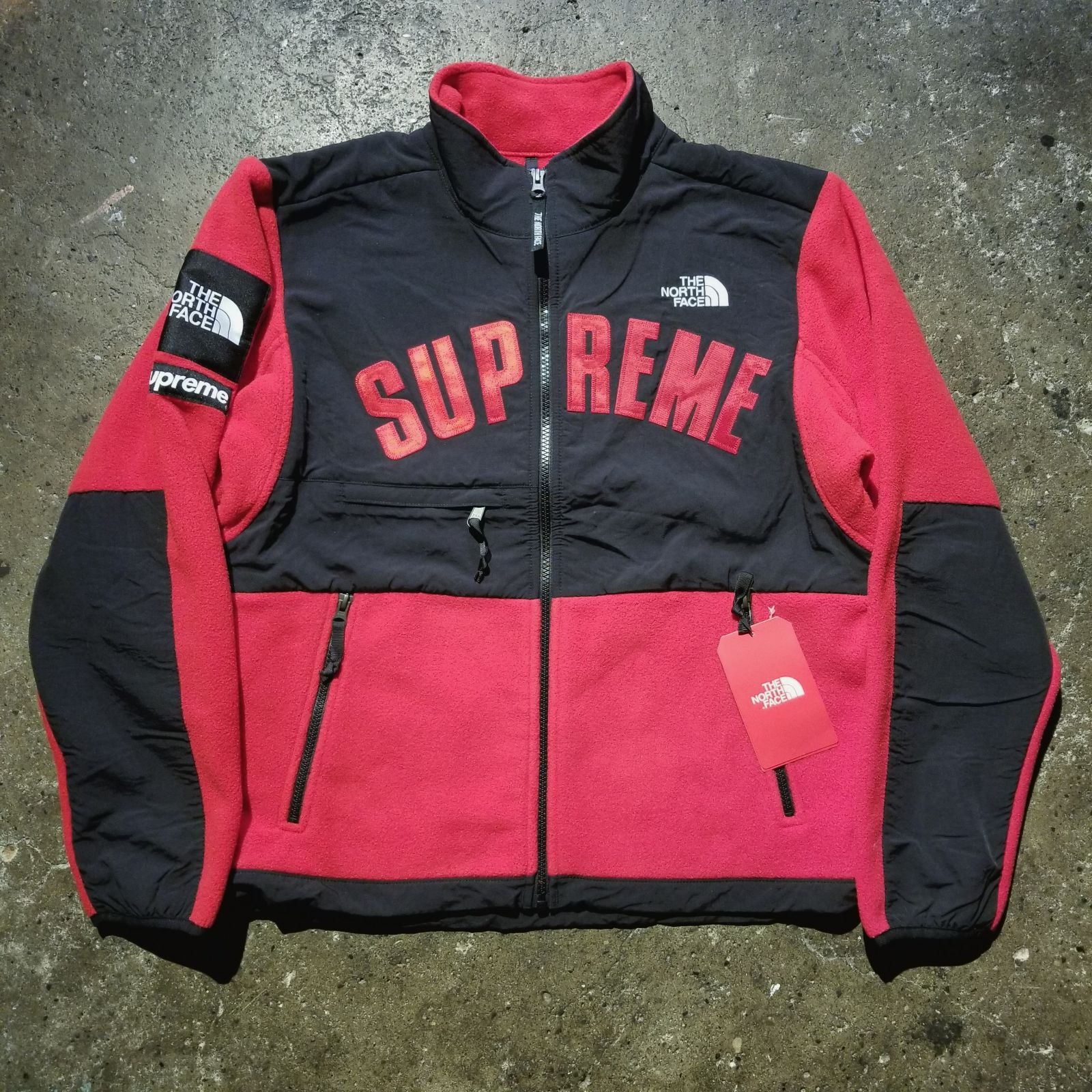 Supreme 19ss × THE NORTH FECE Arc Logo Denali Fleece Jacket S 