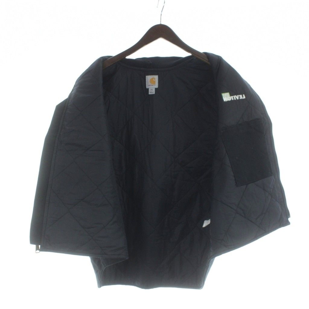 ブランド別 カーハート carhartt v01 blk ダックベスト ジップアップ