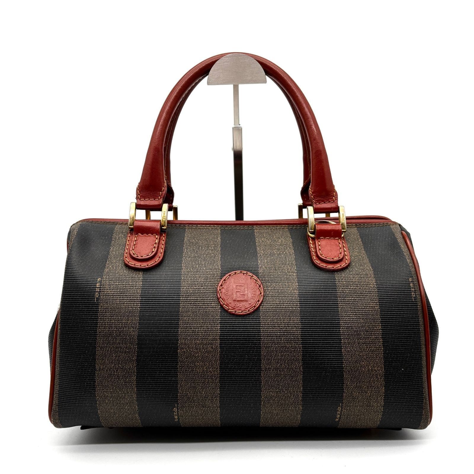 美品 FENDI フェンディ ペカン ミニボストンバッグ ショルダーバッグ 